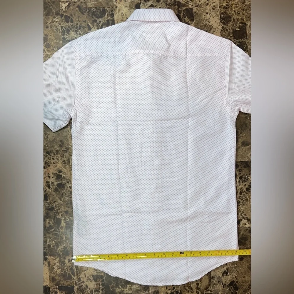 Nine West Mens Wear Dress Shirt Button Slim Fit Wrinkle Free Moisture Wicking - Picture 15 of 17